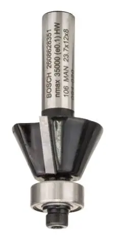 Levně Bosch Příslušenství - Frézovací bit na dřevo, fazetovací, 23,7x54 mm 2608628351