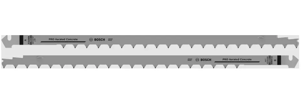 Levně Bosch Příslušenství - Sada pilových plátků 2+3 TPI, délka 408 mm, 2 ks 2608632123