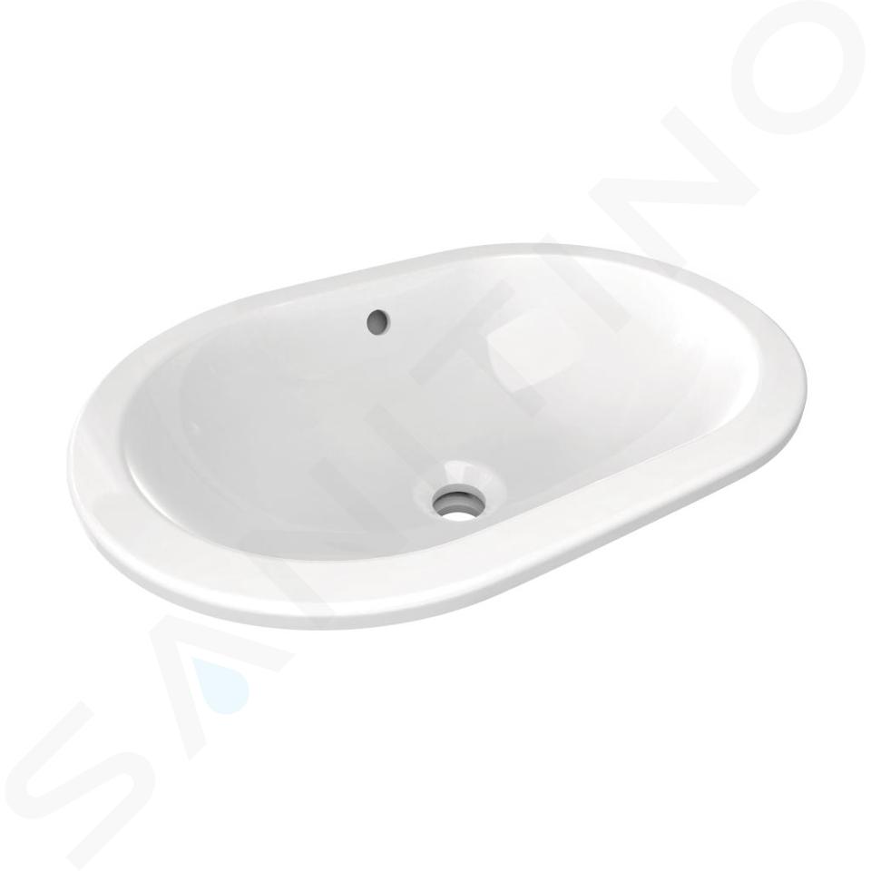 Ideal Standard Connect - Lavabo bajo encimera, 550x380 mm, con rebosadero, blanco E504801