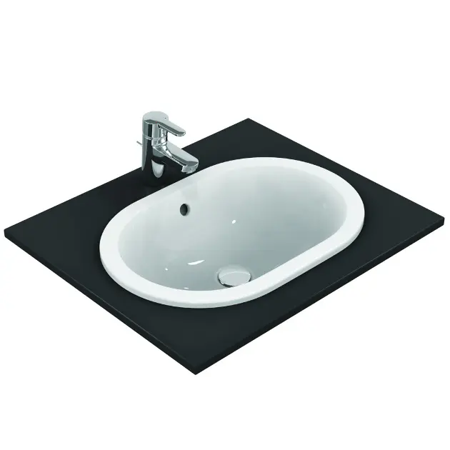 Levně Ideal Standard Connect - Umyvadlo zápustné, 55x38 cm, s přepadem, bílá E504701