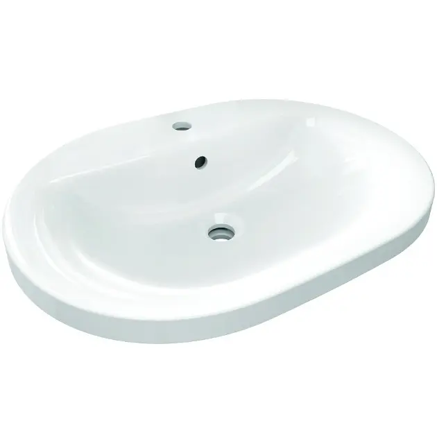 Levně Ideal Standard Connect - Umyvadlo zápustné, 62x46 cm, s přepadem, 1 otvor pro baterii, bílá E504001