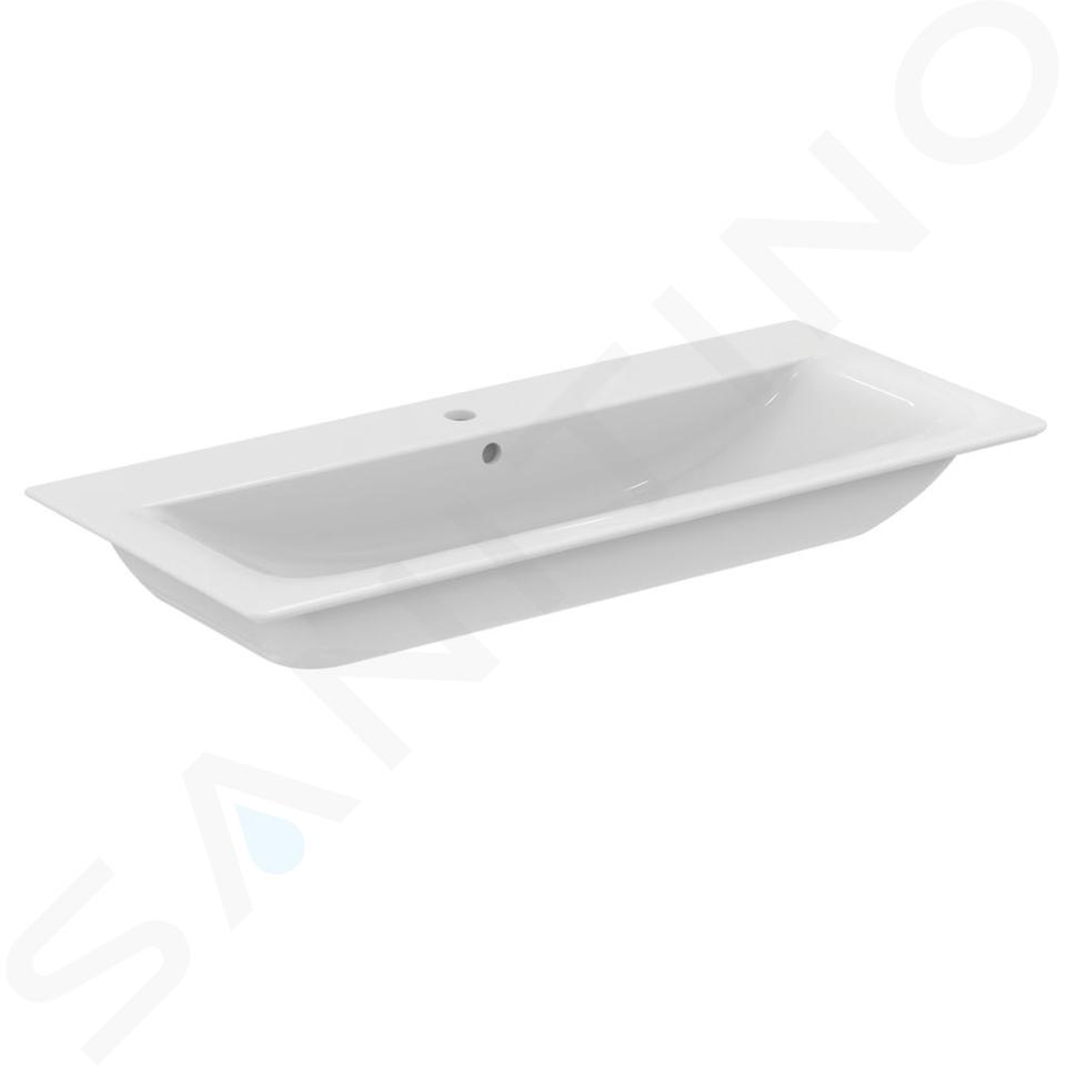 Ideal Standard Connect Air - Lavabo ad incasso 104x46x16 cm, con 1 foro per miscelatore, bianco E027401