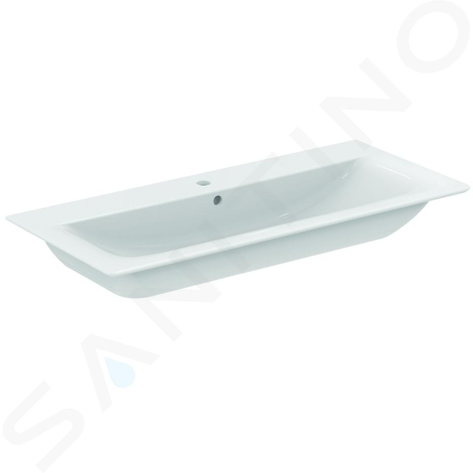 Ideal Standard Connect Air - Lavabo de mueble, 1040x460x160 mm, con rebosadero, orificio para grifo, con Ideal Plus, blanco E0274MA