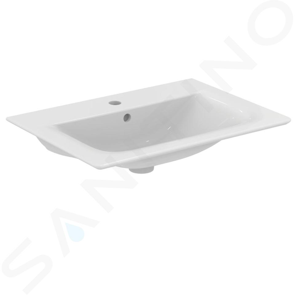 Ideal Standard Connect Air - Lavabo ad incasso 640x460x165 mm, con 1 foro per miscelatore, bianco E028901