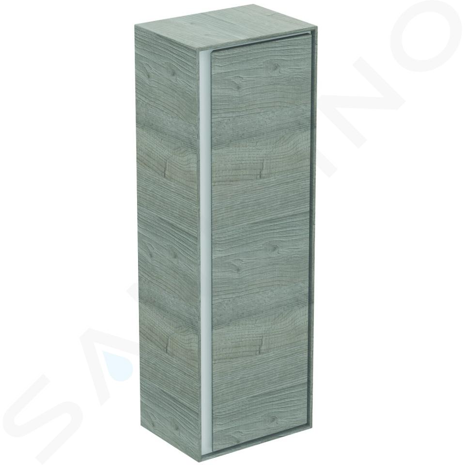 Ideal Standard Connect Air - Petite armoire haute 400x300x1.200 mm, chêne gris/blanc mat E0834PS