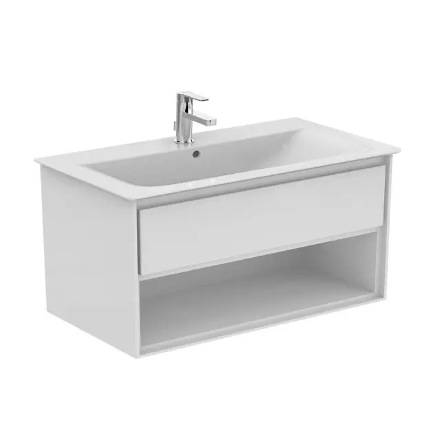 Levně Ideal Standard Connect Air - Skříňka pod umyvadlo, 100x44x52 cm, lesklá bílá/bílá mat E0828B2