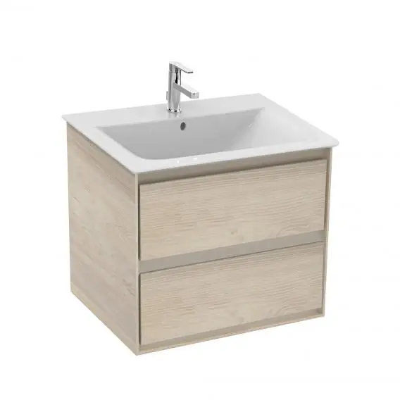 Ideal Standard Connect Air - Szafka pod zlewem, 60x44x52 cm, dekor jasne drewno/jasnobrązowy mat E0818UK