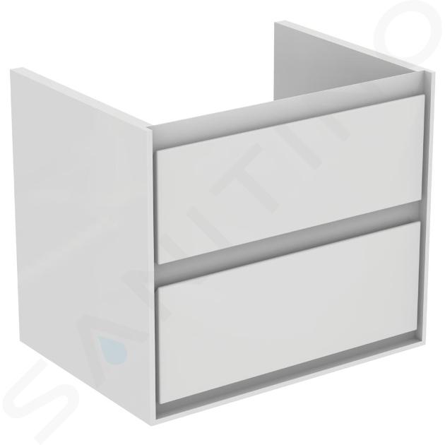 Ideal Standard Connect Air - Skříňka pod umyvadlo, 600x440x517 mm, lesklá bílá/bílá mat E0818B2