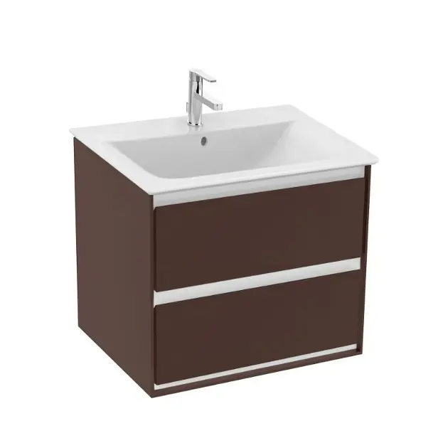 Levně Ideal Standard Connect Air - Skříňka pod umyvadlo, 60x44x52 cm, hnědá mat/bílá mat E0818VY