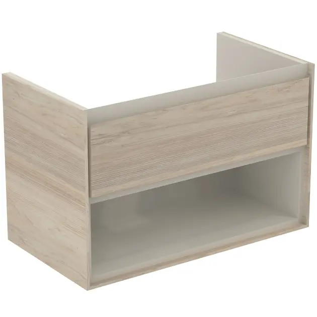 Levně Ideal Standard Connect Air - Skříňka pod umyvadlo, 80x44x52 cm, dekor světlé dřevo/světlá hnědá mat E0827UK