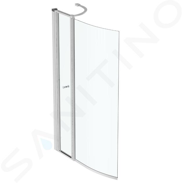 Ideal Standard Connect Air - Paravan cadă 890 x 1420 mm, argintiu / sticlă transparentă E1137EO