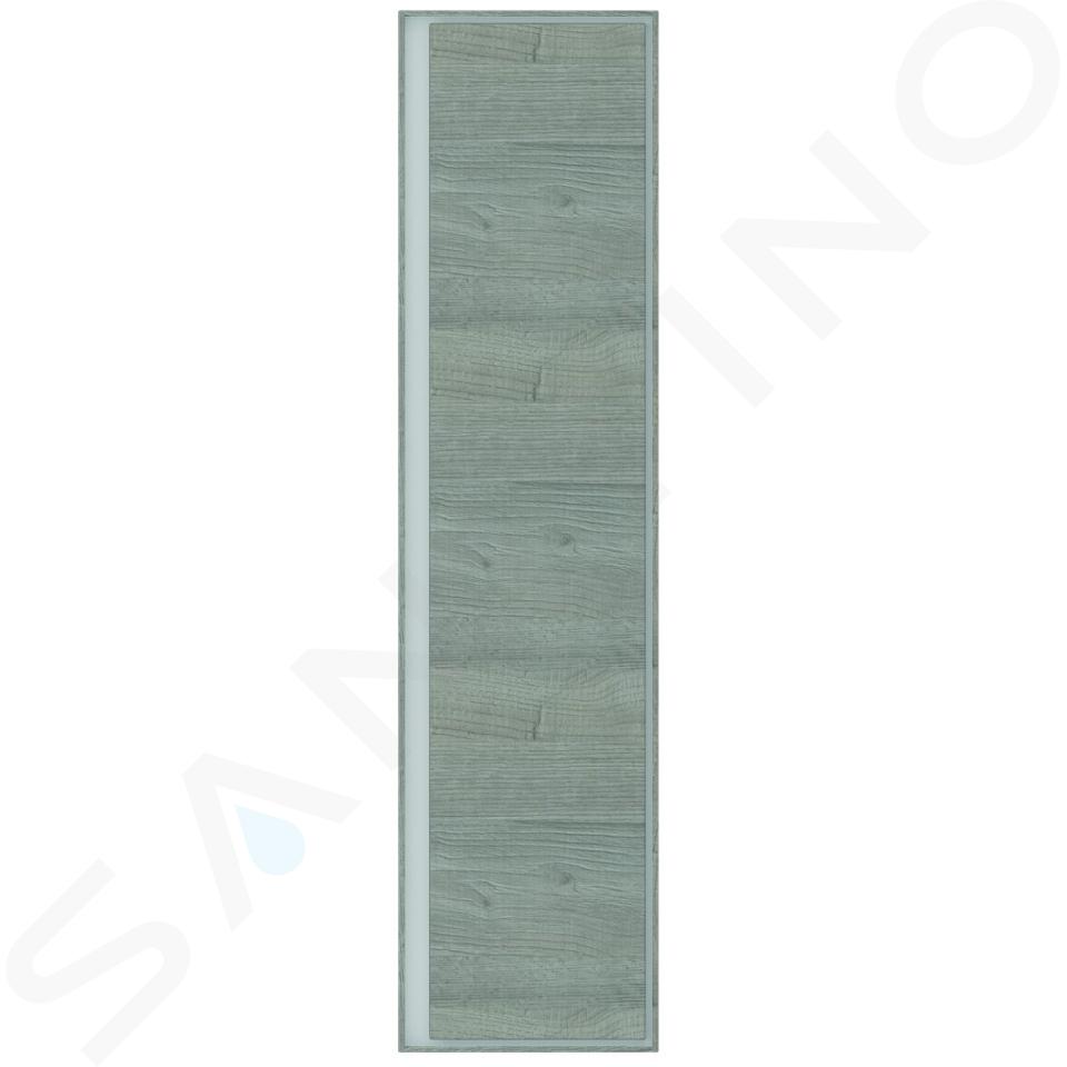 Ideal Standard Connect Air - Armario alto 400x300x1600 mm, roble gris/blanco mate E0832PS