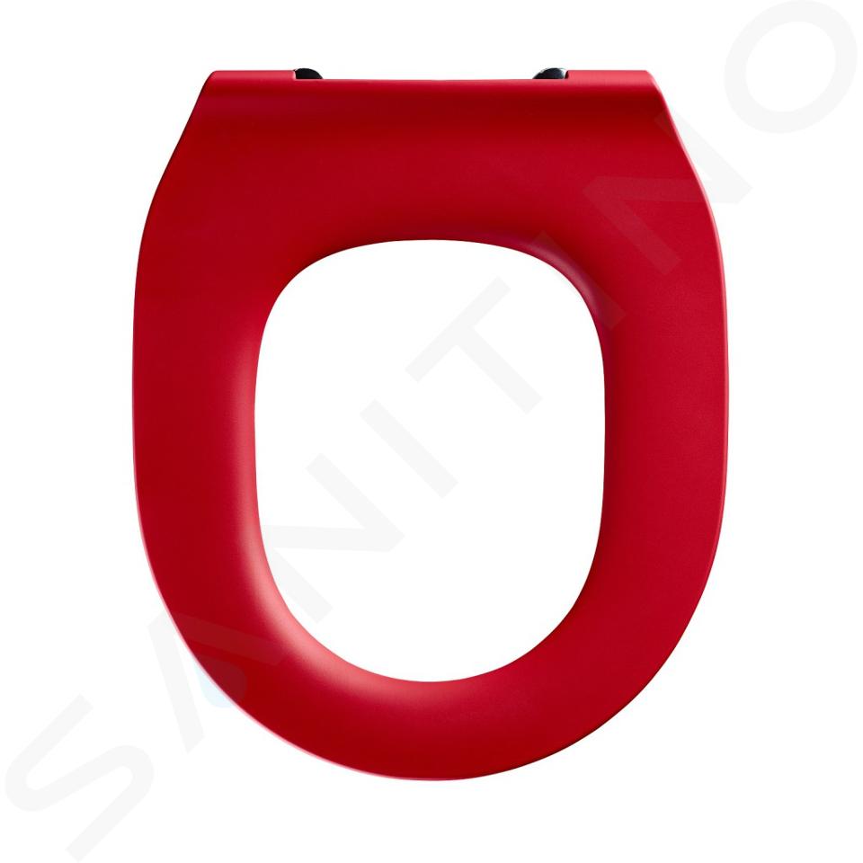 Ideal Standard Contour 21 - Asiento de WC para niños de 7 a 11 años (S3128 y S3126) sin tapa, rojo S4545GQ