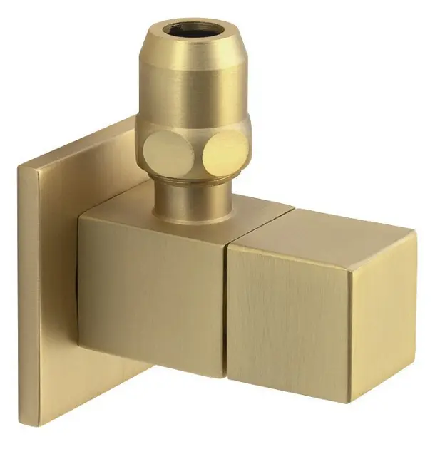 Sapho - Hoekstopkraan, mat goud SL219