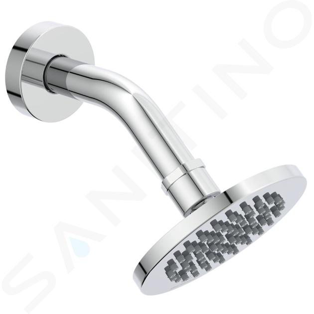 Ideal Standard Idealrain - Rociador de ducha diámetro 100 mm, con brazo, cromo B9436AA