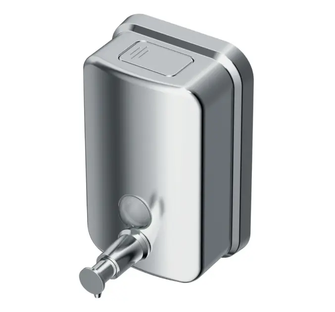 Nimco Hygiënisch Programma - Vloeibare Zeepdispenser Voor Wandmontage 1100 Ml Geborsteld Roestvrij Staal Hpm 8131 10