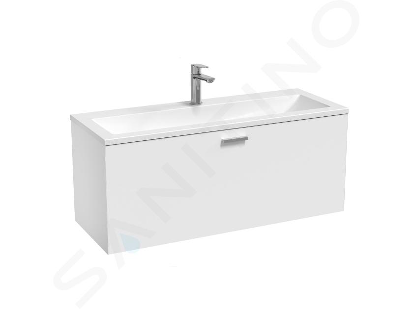 Ravak Clear II - Mobile lavabo 80x38x40 cm, 1 cassetto, bianco lucido X000001642