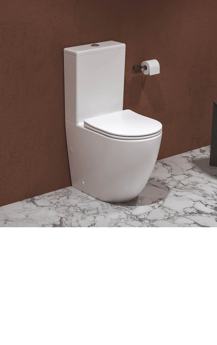 Ravak - WC kombi se sedátkem SoftClose, vario odpad, spodní napouštění, RimOff, bílá X01870