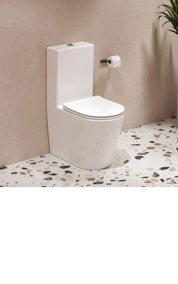 Ravak - WC kombi se sedátkem SoftClose, vario odpad, spodní napouštění, RimOff, bílá X01872