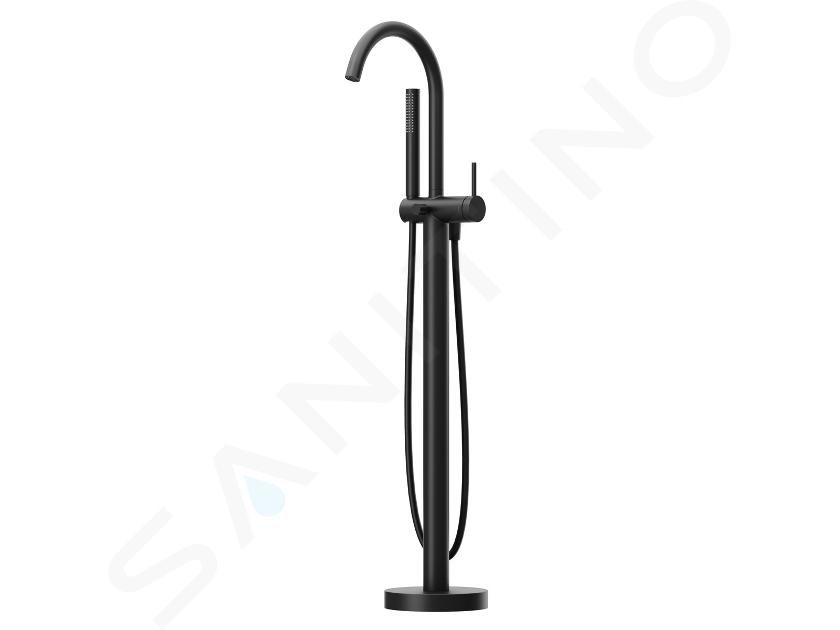 Ravak Freedom - Badewannenarmatur, Bodenmontage, schwarz X070437