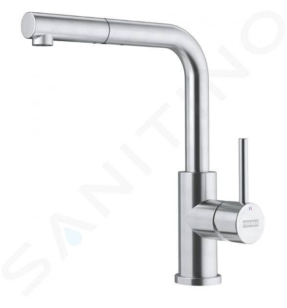 Franke Smart Glenda - Miscelatore da lavello FC 6986.501, con bocca di erogazione estraibile, acciaio inox 115.0706.986