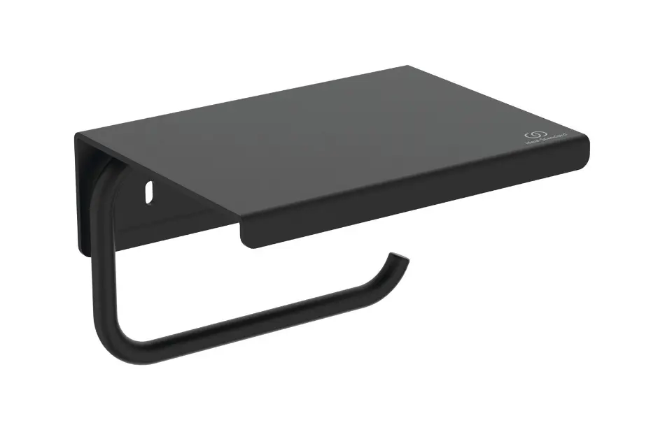Ideal Standard ALU+ - Držák toaletního papíru s poličkou, hedvábná černá BD592XG