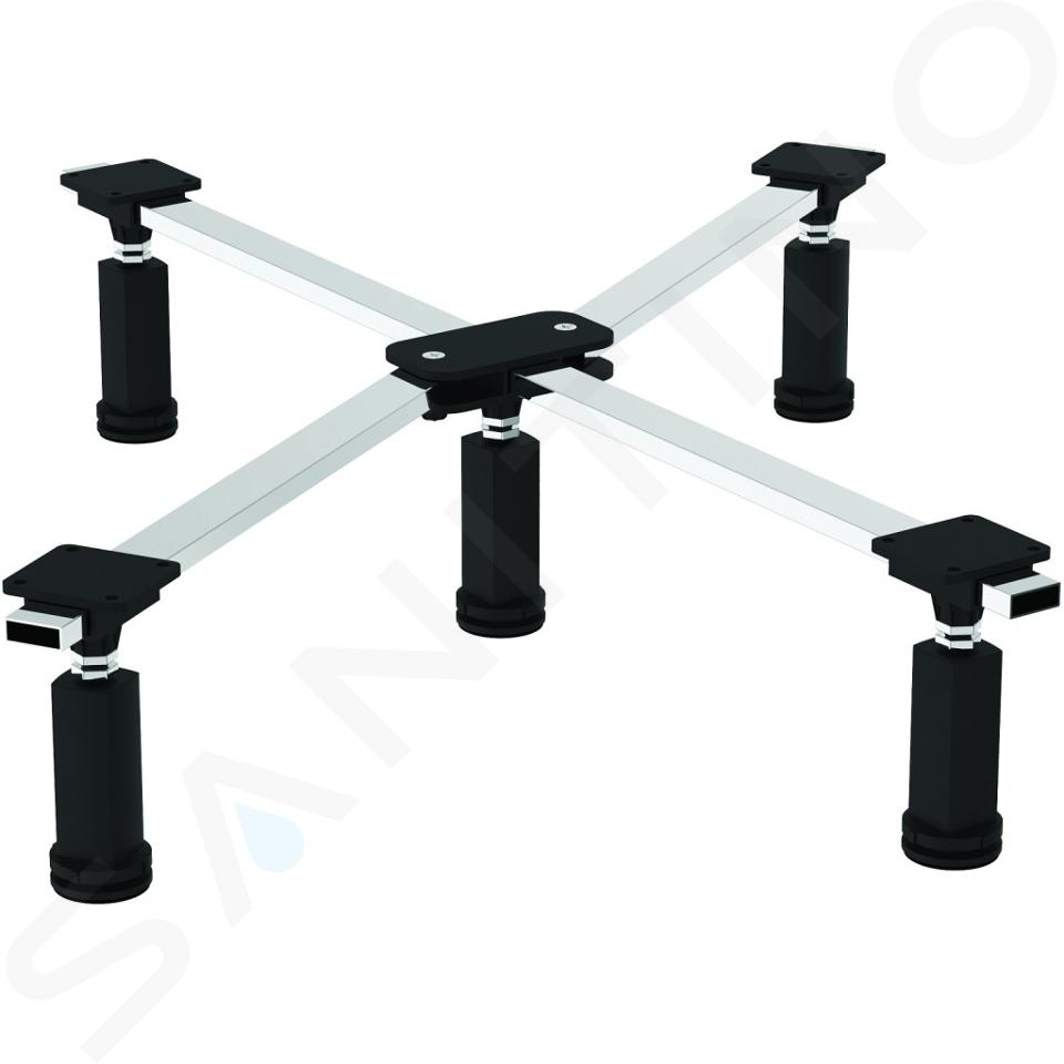 Ideal Standard Strada - Pies para plato de ducha, cromo/negro K712667