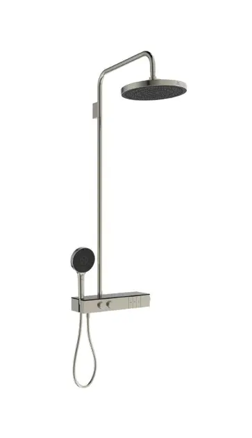 Ideal Standard Ceratherm Solos - Sprchový set s termostatom, priemer 30 cm, 3 prúdy, Silver Storm A7882GN