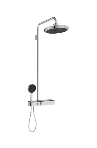 Ideal Standard Ceratherm Solos - Sprchový set s termostatom, priemer 33 cm, 3 prúdy, s LED osvetlením, chróm A7883AA