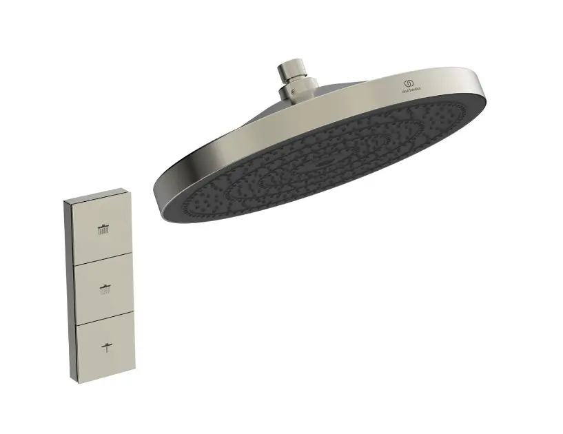Levně Ideal Standard Idealrain Solos - Hlavová sprcha, průměr 30 cm, 3 proudy, Silver Storm A7889GN