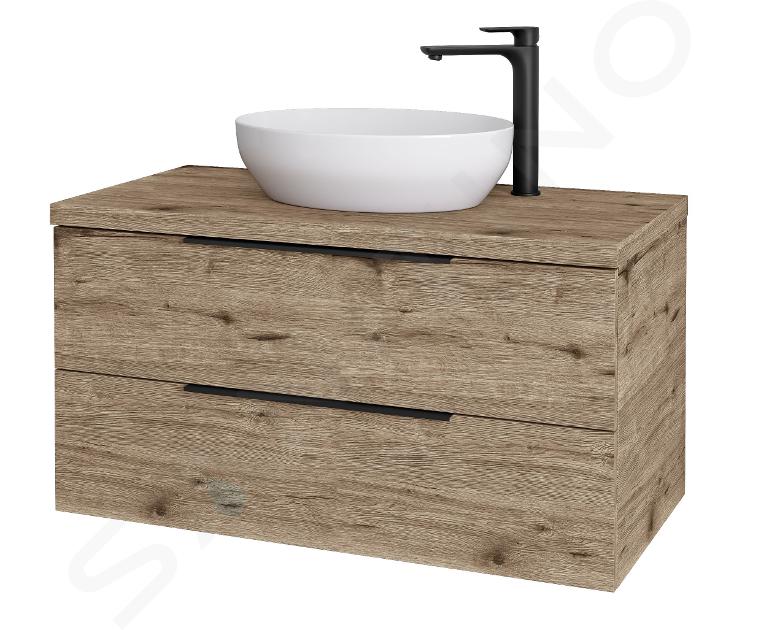 kielle Idolio - Armario con placa bajo el lavabo 100x54x50 cm, con recorte, hercules 50024103