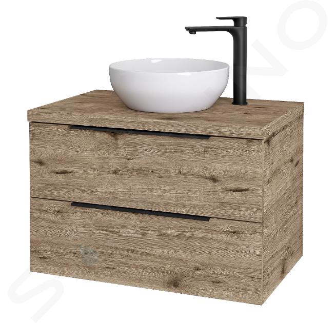 kielle Idolio - Armario con placa bajo el lavabo 80x54x50 cm, con recorte, hercules 50024803