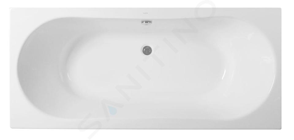 kielle Gaia - Vasca da bagno rettangolare, 179x80 mm, bianco 11115551