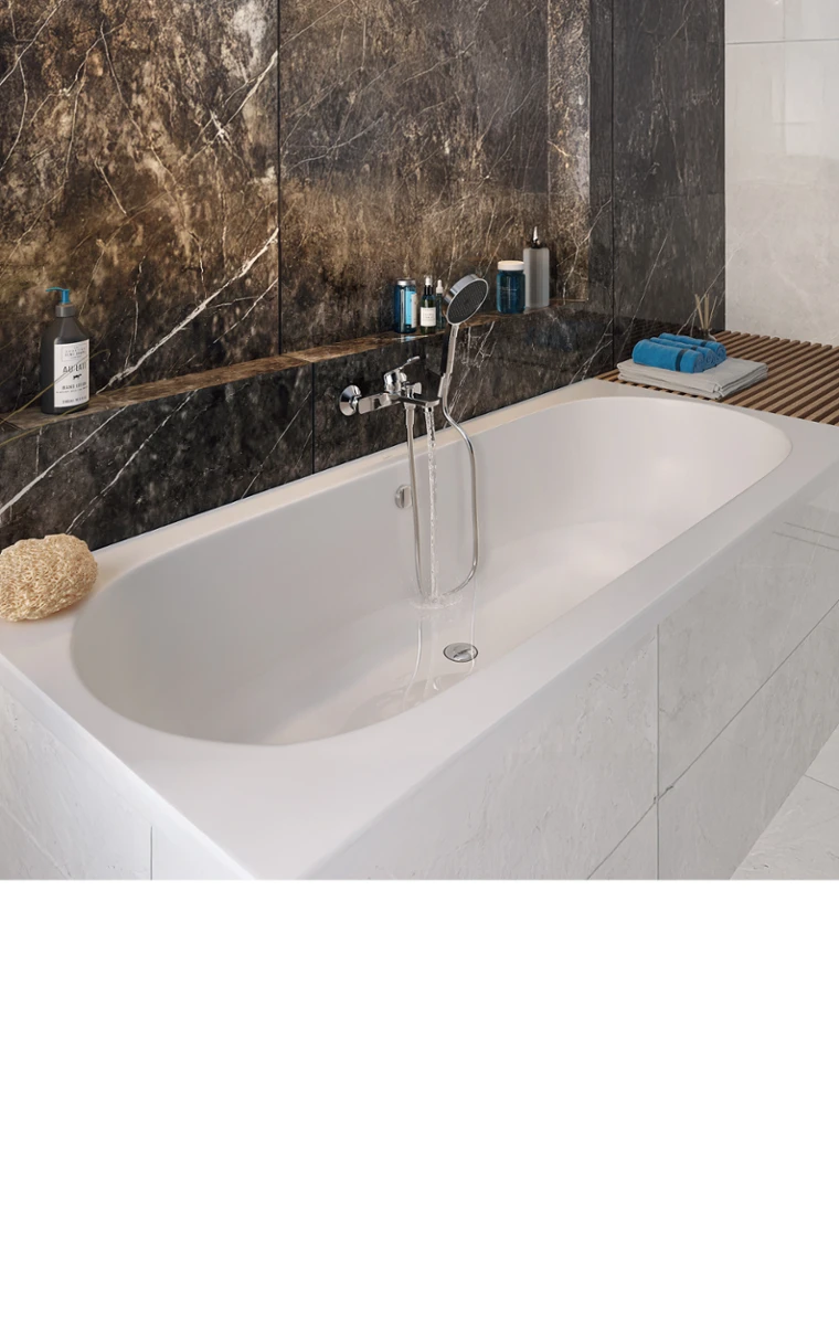 kielle Gaia - Obdélníková vana 179x80 cm, bílá 11115551