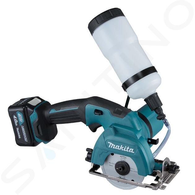 Makita Herramientas - Cortadora de disco para vidrio y azulejos 12V AKU, 85 mm, 2x batería 4,0 Ah, cargador CC301DSMJ