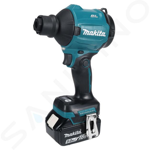 Makita - 18V Accu Blaasmachine, 1x accu 5,0 Ah, lader DAS180RT