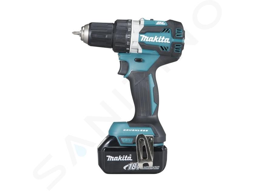 Makita Outillage - Perceuse-visseuse sans fil 18 V, 1 batterie 5,0 Ah Li-Ion, sans chargeur DDF484T1J