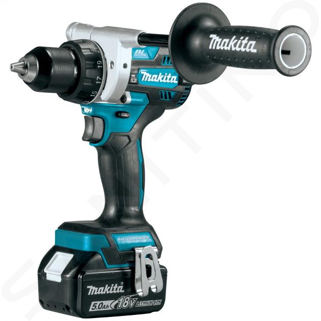 Makita Náradie - 18V AKU vŕtací skrutkovač, 2x aku 5,0 Ah, nabíjačka DDF486RTJ