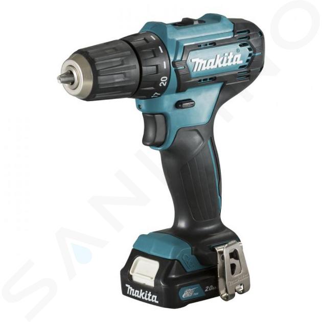 Makita Herramientas - Atornillador 12V, 2x batería 2,0 Ah, cargador DF333DSAE