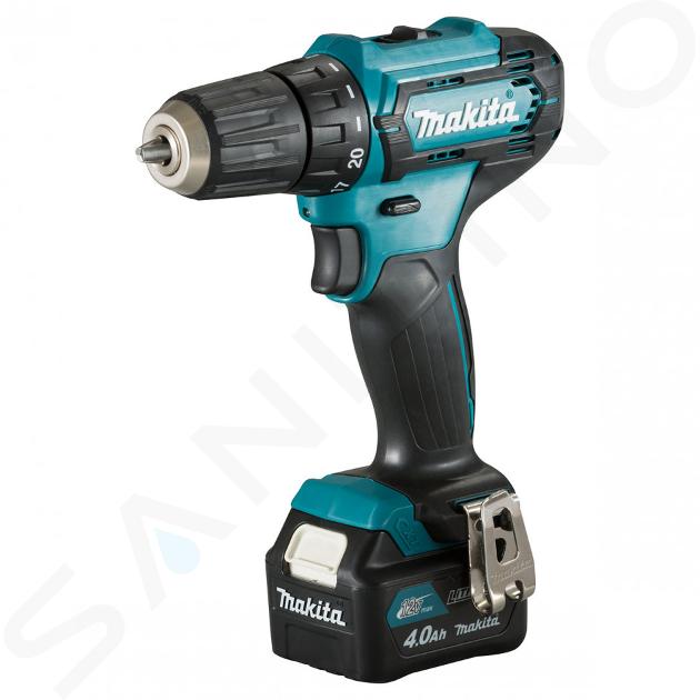 Makita Werkzeug - 12V Akku-Bohrschrauber, 2x 4,0 Ah Akkus, Ladegerät DF333DSME