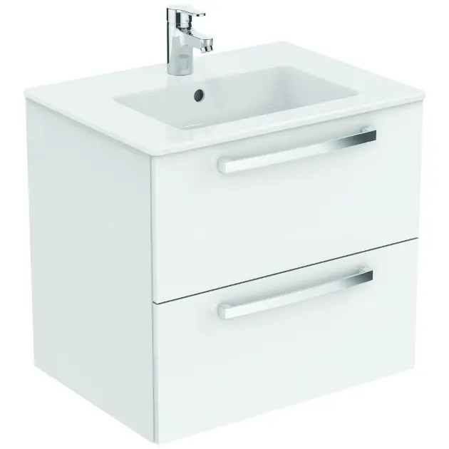 Ideal Standard Tempo - Mobiletto lavabo 600 x 440 x 550 mm, laccato bianco lucido E3240WG