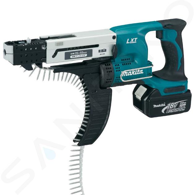 Makita Werkzeug - Akku-Magazinschrauber 18V, 2 x 3,0 Ah Akkus, Ladegerät DFR550RFE