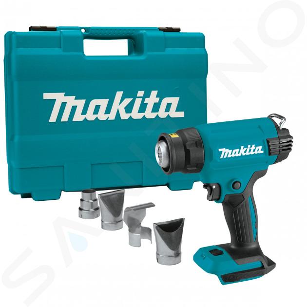 Makita Utensili - Pistola ad aria calda a batteria 18V, 1x batteria da 5,0 Ah, caricabatterie DHG181RT