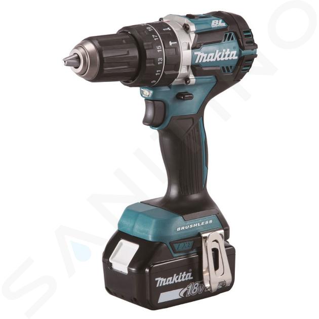 Makita Herramientas - Taladro atornillador AKU de 18 V de impacto, 2x batería 3,0 Ah XR, cargador DHP484RFJ