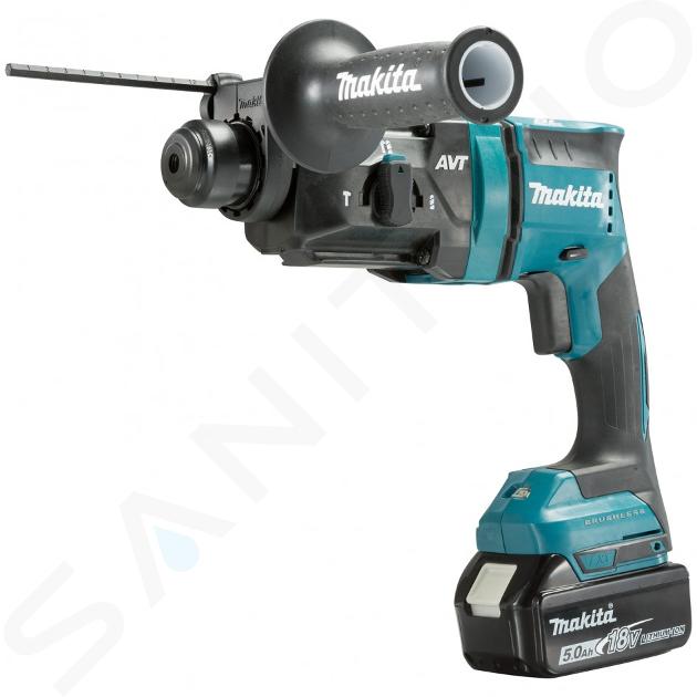 Makita Náradie - 18V AKU kombinované kladivo, 2x aku 5,0 Ah, nabíjačka DHR182RTJ