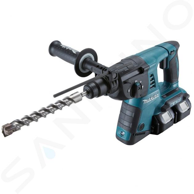 Makita Herramientas - Martillo combinado AKU de 18V, 2x batería de 5,0 Ah, cargador DHR263PT2J