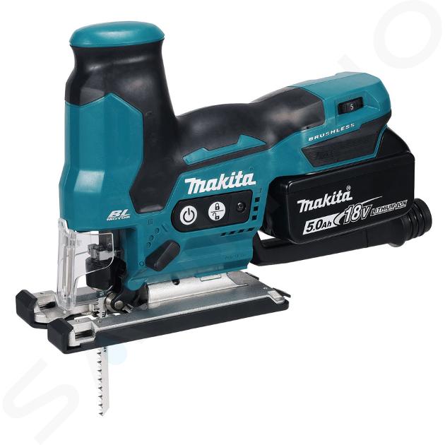 Makita Unelte - Fierăstrău pendular (șoricel) 18V pe acumulator, 2 x baterii 5.0 Ah, încărcător DJV185RTJ