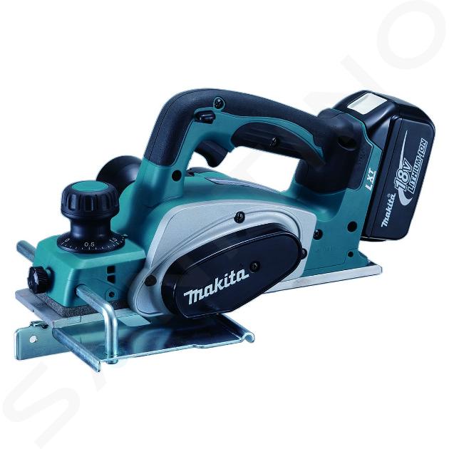 Makita Herramientas - 18V AKU cepillo 82 mm, 2x batería 5,0 Ah XR, cargador DKP180RTJ