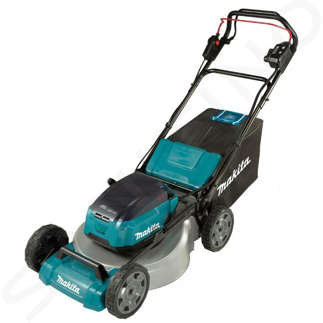 Makita Utilaje tehnice pentru grădină - Mașină de tuns gazon pe acumulator 18V, raza de acțiune 46 cm, cu deplasare, fără baterie și încărcător DLM465Z