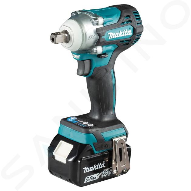 Makita Unelte - Mașină de înșurubat (cheie) cu impact pe acumulator de 18V, 2 x bat. 5,0 Ah, încărcător DTW301RTJ